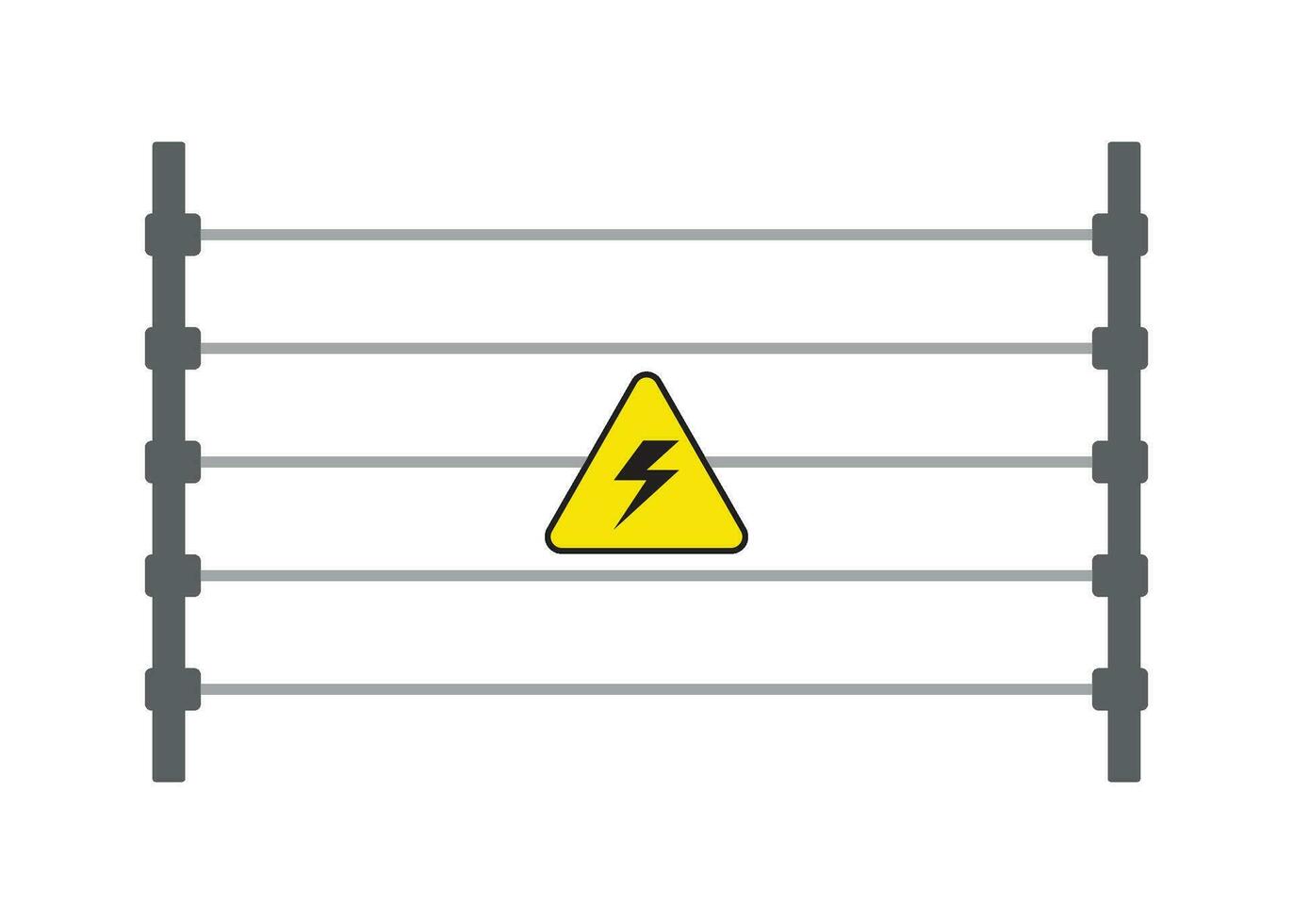 electric fence icon design isolated vector